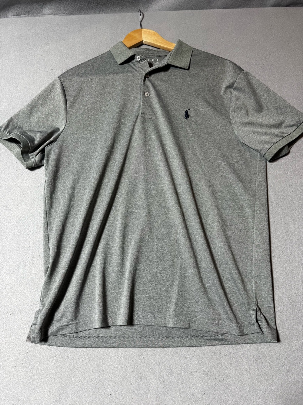 NWOT Polo by Ralph Lauren Men's Grey Short-Sleeve Polo Shirt Size L